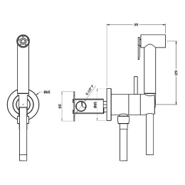 Гигиенический душ Cisal Shower (CV00797521) прогрессивный смеситель, хром