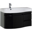 Тумба с раковиной Aquanet Soprano 95 см (00213003) черный