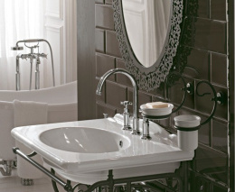 Мыльница Globo Paestum (PA039) Белый, Состаренный металл