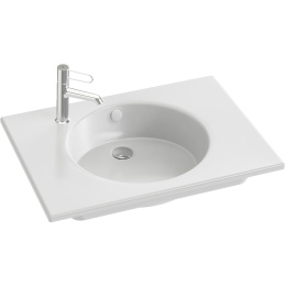 Фото Раковина Jacob Delafon Odeon Rive Gauche 70 EXAX112-Z-00 Белая