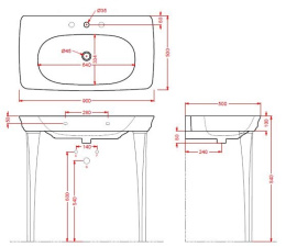 Фото Раковина подвесная 90 см ArtCeram Civitas (CIL002 35 00) зеленый