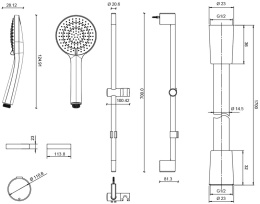 Фото Душевой гарнитур Jacob Delafon Elite (E32910-CP) хром