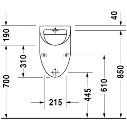 Писсуар Duravit Fizz 0823360007, белый