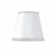 TW 14, абажур для светильника E14, цвет ткани: белый с хромовым кантом