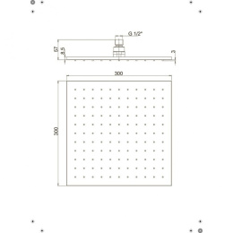 Фото Верхний душ Paini 50CR759Q30 хром