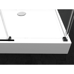 Фото Душевая кабина 110xx217 Black&White (G8708) акрил, Поддон низкий