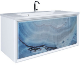 Marka One У72808 Тумба Seattle 90П 1в.я. Blue marble