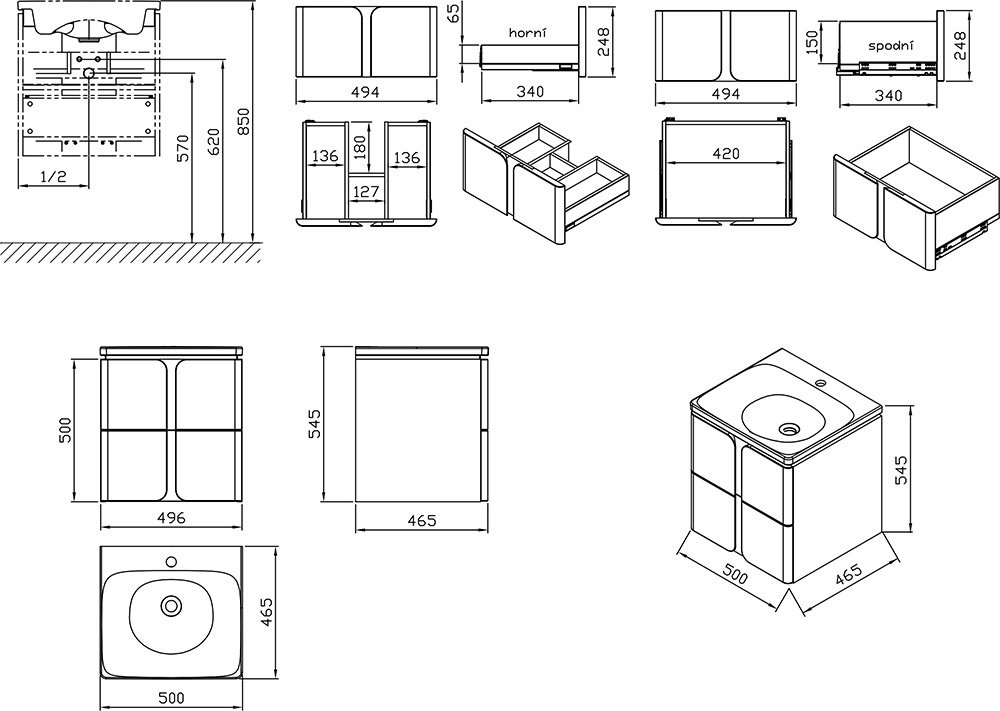 Фото Тумба под умывальник Ravak (X000001364)