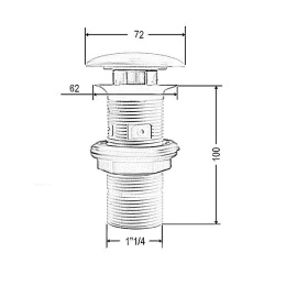 Выпуск для раковины ArtCeram (ACA038 42 00)