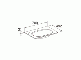 Фото Раковина Keuco Elegance 31680900701, белый