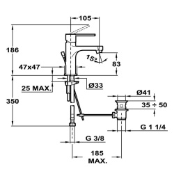 Teka Aura 503420210 Смеситель для раковины