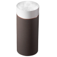 Раковина Villeroy & Boch Octagon (417000PU) 40 см, TitanCeram, белый матовый, чёрная кожа