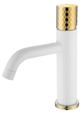 Смеситель для умывальника Boheme Stick (121-WG) белый