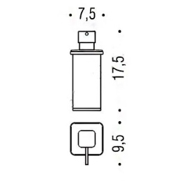 Colombo Lulu B9364.HPS Помпа для дозатора, золото/пластик