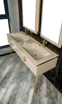Armadi Art Monaco 852-140-CP Столешница стекло 140*46см моноблок CAPPUCINO