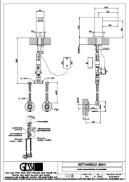 Смеситель для раковины Gessi Rettangolo (30541#031) хром