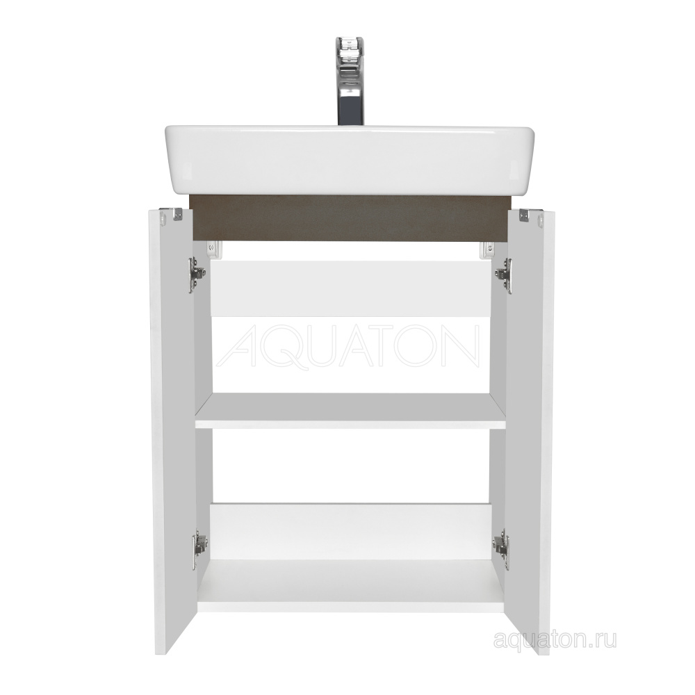 Фото Тумба под раковину Aquaton Скай PRO 55 белый глянец 1A238101SY010