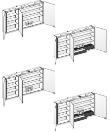 Фото Зеркальный шкаф Keuco Elegance 21605171302, алюминий