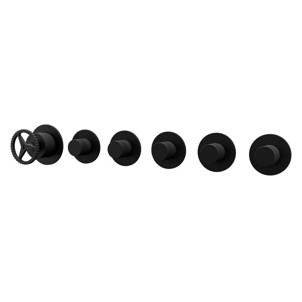 Фото Смеситель для душа Remer Chrono CH98D5PNO, черный матовый