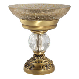 Фото Migliore Cristalia 16759 Mыльница настольная, стекло бронза SWAROVSKI