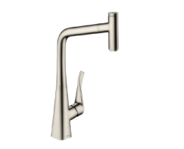 Фото Смеситель для кухни Hansgrohe Metris Select M71 (14884800) сталь