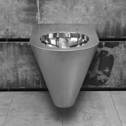 Унитаз антивандальный подвесной с сидением AN-T001 из нержавеющей стали