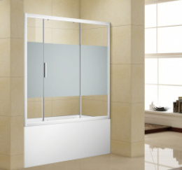 Шторка для ванны c боковой стенкой Aquanet Practic AE10-B-150H150U-CP + AE10-F-80H150U-CP