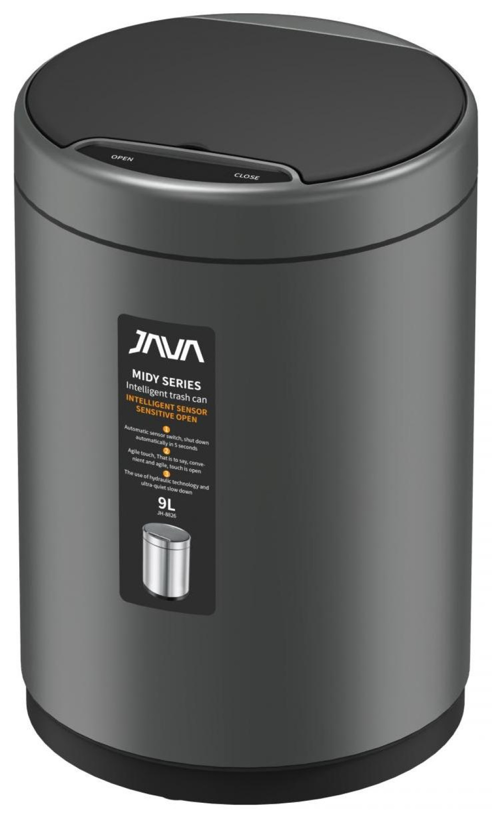 JAVA S-882-9Q Сенсорное ведро 9 л