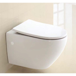 Инсталляция Am.Pm с безободковым унитазом BelBagno Sfera-R BB513CH, сиденье микролифт клавиша хром