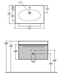 Фото Тумба с раковиной Globo Bowl+ (BPM3X) белый