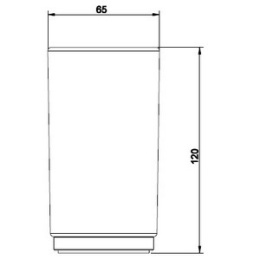 Стакан для щеток Gessi Ovale (25332#031) белый