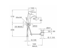Фото Teka Palma 653821210 Смеситель для раковины