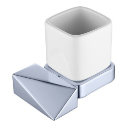 Фото Стакан для зубных щеток Boheme New Venturo (10314-CR) черный, золото