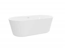 Акриловые ванны 140 см Акриловая ванна 140x68 BelBagno (BB306-1395), округлая