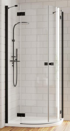 Дверь душевого уголка Radaway Essenza New PDD 80 L профиль Черный стекло прозрачное 385002-54-01L