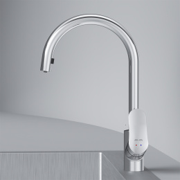 Смеситель для кухни Am.Pm Like (F8012000) смеситель - хром, шланг - черный