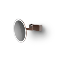 Косметическое зеркало Decor Walther VISION R 0123159 сподсветкой, цвет-Dark Metal Matt PVD