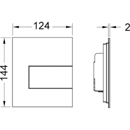 Клавиша смыва Tece (9242812) белый