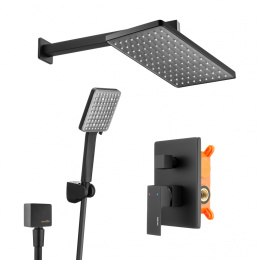 Фото Душевой комплект Swedbe Platta 5555B черный