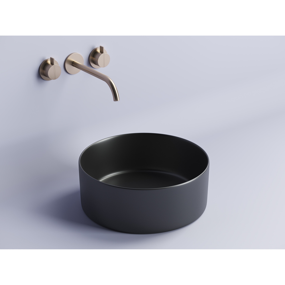 Раковина накладная Ceramicanova Element (CN6032MB) 35 см, чёрная матовая