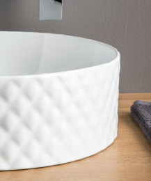 Фото Раковина накладная 44 см ArtCeram Rombo (OSL009 05 00) белый