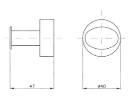 Фото Крючок Nicolazzi Minimale 1481MCR хром