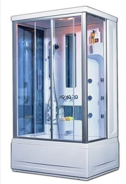 Душевая кабина 121xx220 Appollo (TS-120W) С гидромассажем, акрил, Поддон средний