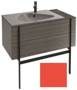 Тумба под раковину Jacob Delafon Nouvelle Vague 100 см, EB3031-M80, с выступом, цвет - алый матовый