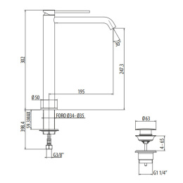 Gattoni Circle Two 9150/91NO Смеситель для биде на 1 отверстие