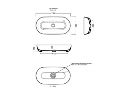 Накладная раковина Hatria Happy hour (Y8AL01) белый