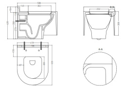 Подвесной унитаз Salini Gemelli (240121KM) RAL