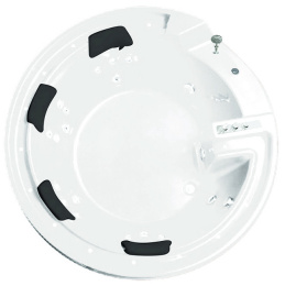 Акриловая ванна 190x190 Gemy (G9090 B), круглая