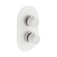 Смеситель термостат для душа Plumberia Selection IXO (XOT5050BO) Белый