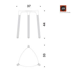 Фото Табурет Colombo Black & White B9988.EPB